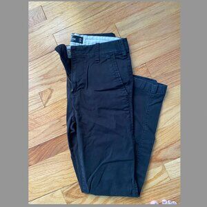 Men's Hollister Skinny Chino Pants 28 x 30 Navy Green